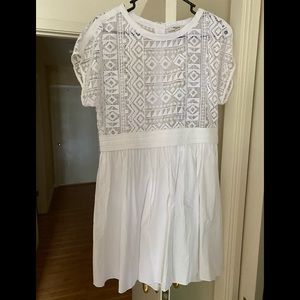 Cute detailed Madewell white mini size 8